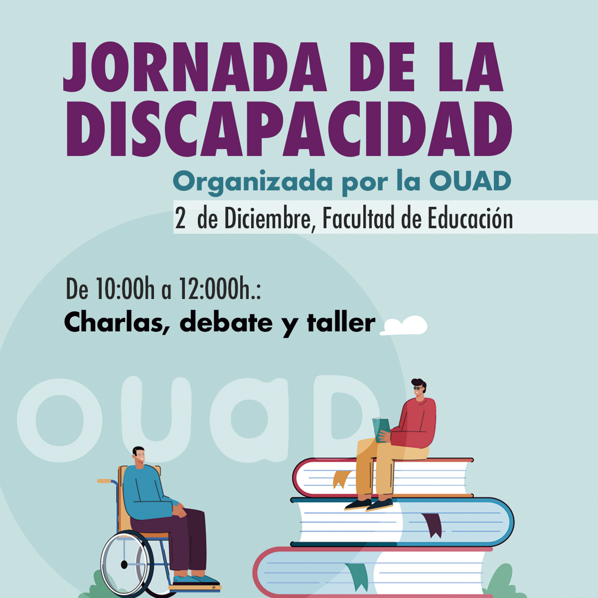 Imagen del cartel de la JORNADA DE LA DISCAPACIDAD