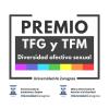 Imagen gráfica sobre fondo blanco se lee Premio TFG y TFm Diversidad Universidad de Zaragoza. 